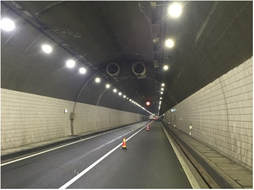 我院对浙江上三高速公路盘龙岭隧道照明跟踪检测